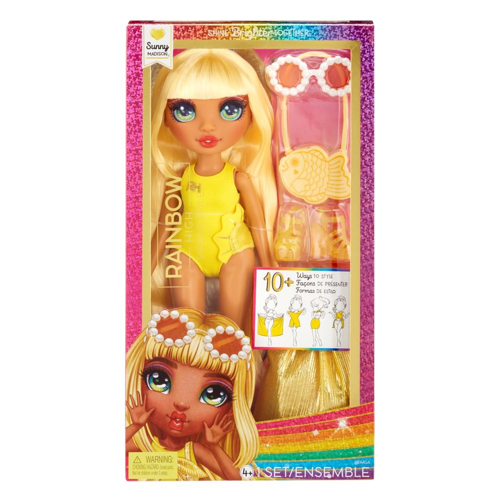 Rainbow High Muñeca 27cm Fashion Swim Style Sunny