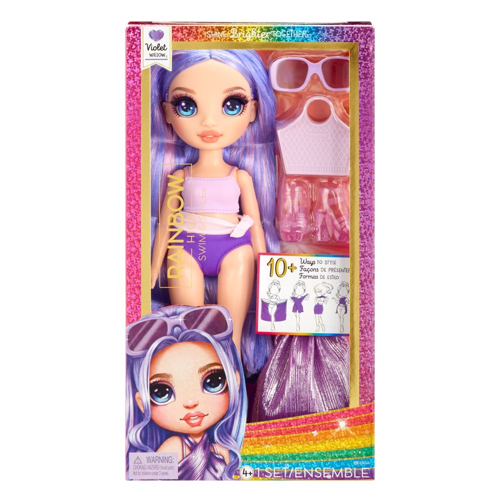 Rainbow High Muñeca 27cm Fashion Swim Style Violet