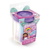 Gabby Dollhouse Playset Plastilina Mini Pote de Arco Iris Blanco