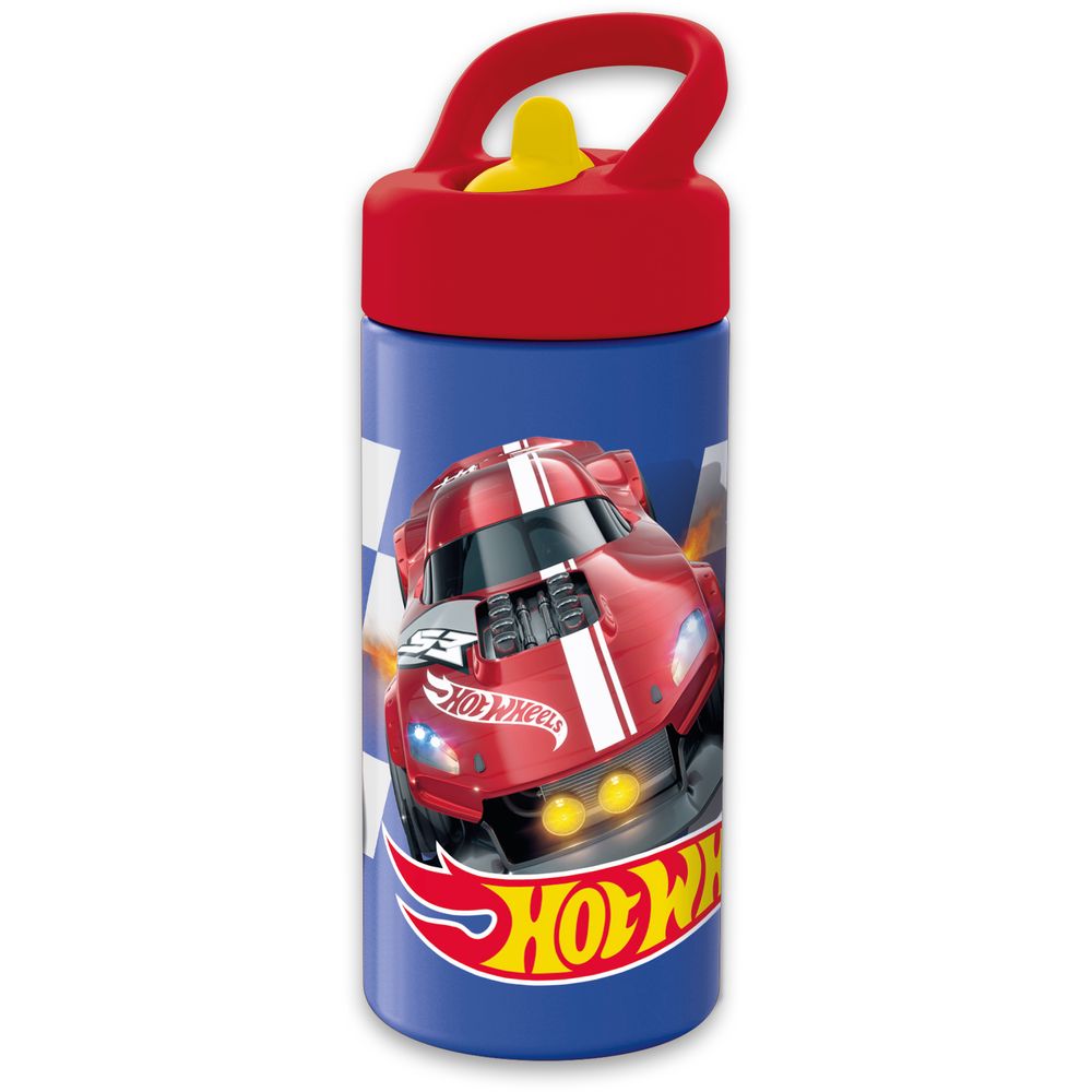 Stor Playground Sipper Botella 410 Ml Hotwheels Fuego Azul