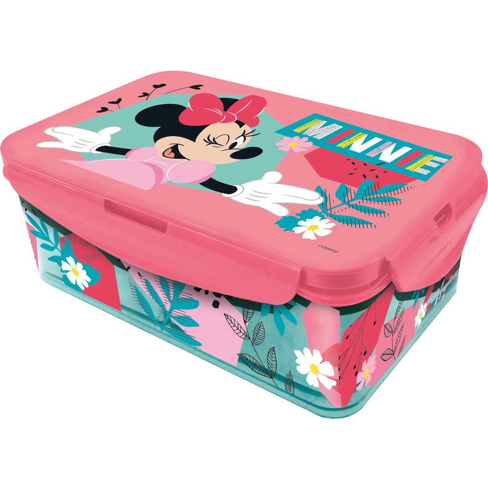 Stor Lunchera Rectangular Con Compartimentos Desmontables Minnie Mouse Being More Minnie