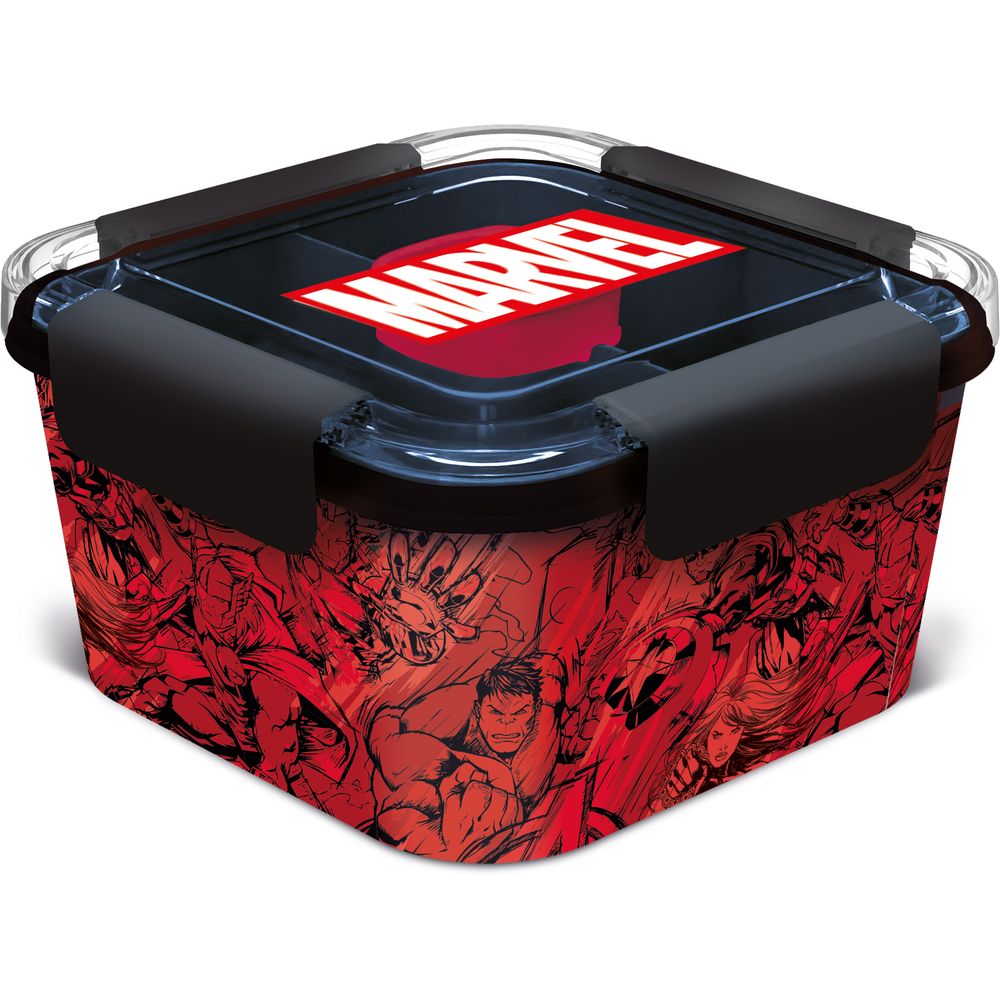 Stor Caja Para Ensalada 1810 Ml Marvel Pattern