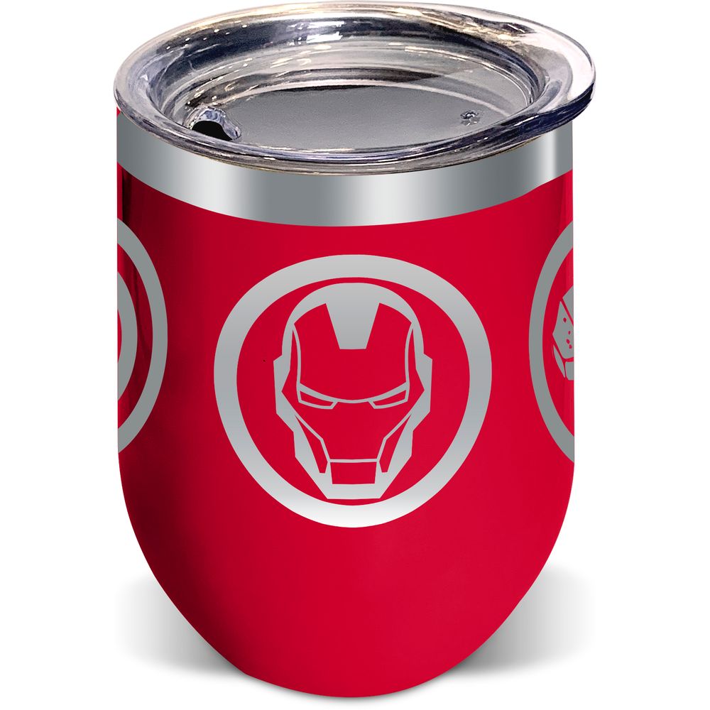 Stor Taza De Acero Inoxidable De Doble Pared Con Tapa Marvel Avengers