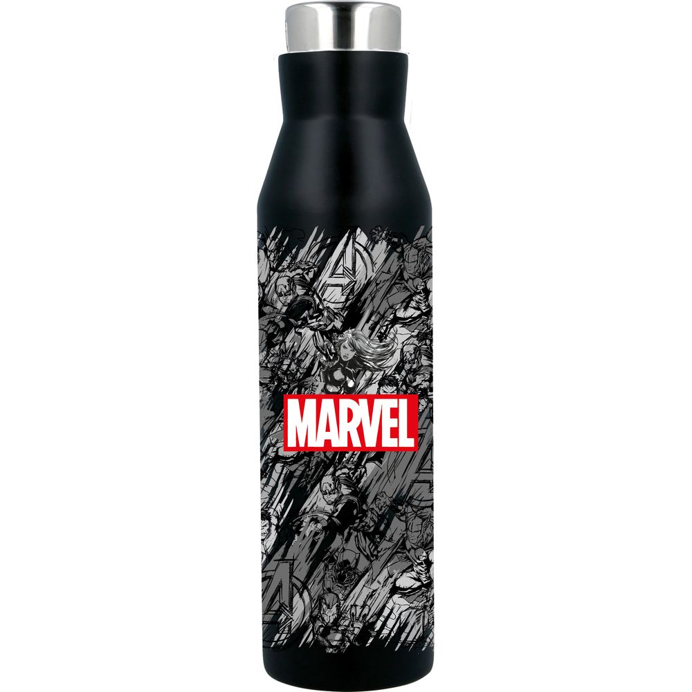 Stor Botella Diabolo De Acero Inoxidable De Doble Pared Marvel Pattern