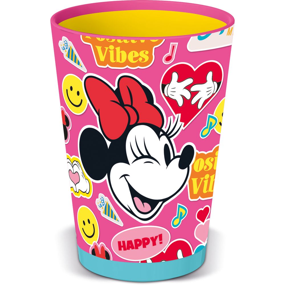 Stor Drop Safe Silicone Straw Pp Tumbler 240 Ml Minnie Mouse Poder De La Flor