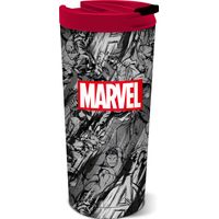 Stor Taza De Café De Acero Inoxidable Aislada Marvel Pattern