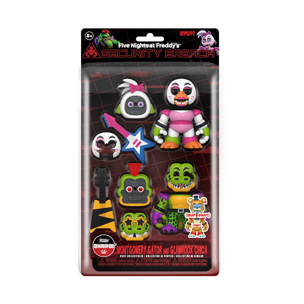 Funko Figura Five Nights At Freddys Pack 2 Montgomery Gator Y Glamrock Chica