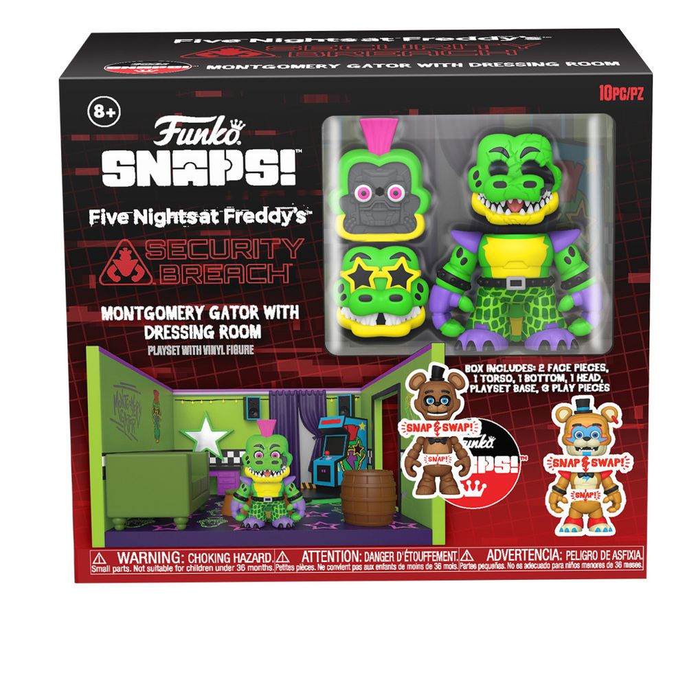 Funko Playset Five Nights At Freddys Montgomery Gator With Dressing Room