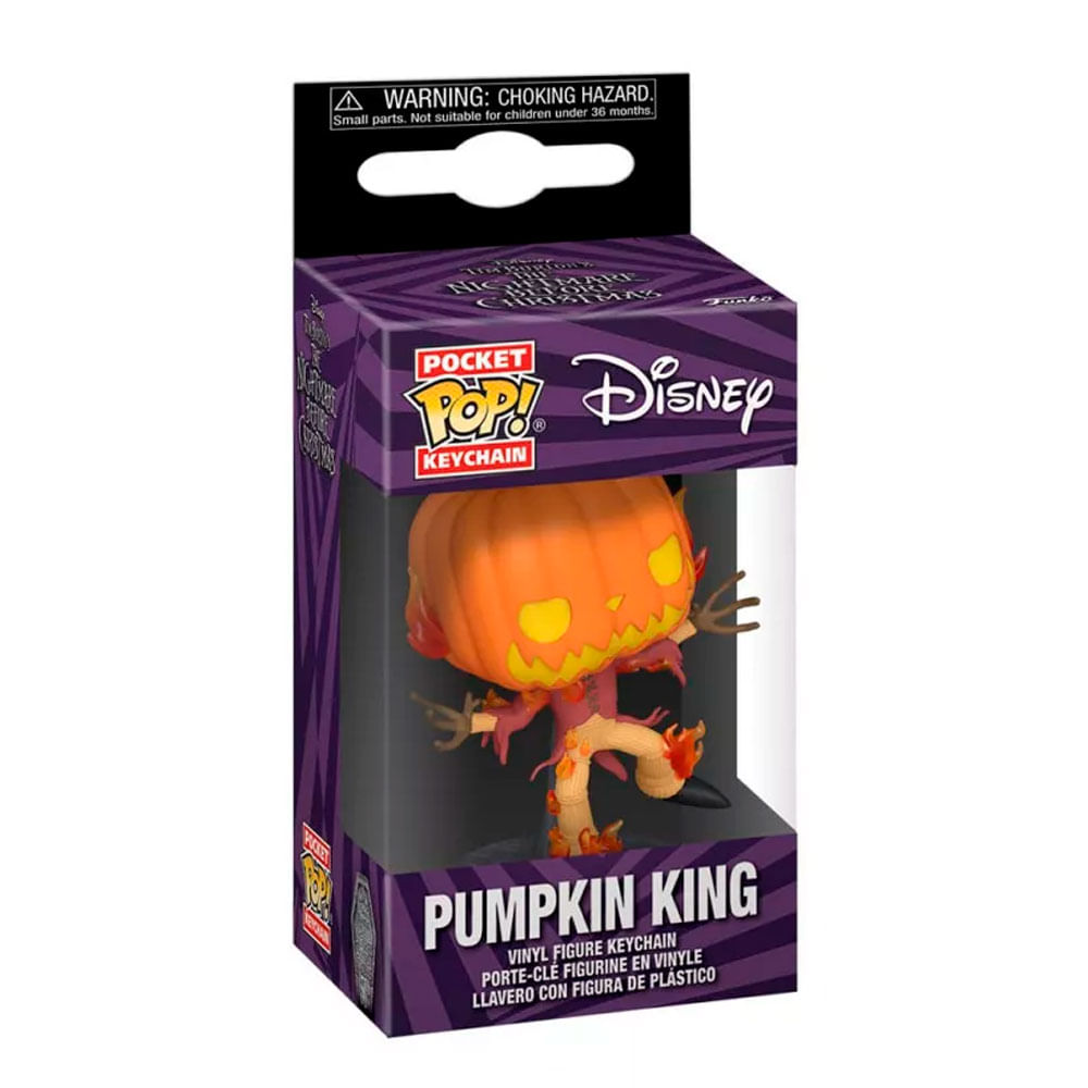 Funko Pop Llavero 05cm Pocket Keychain Disney TNBC Pumpkin King