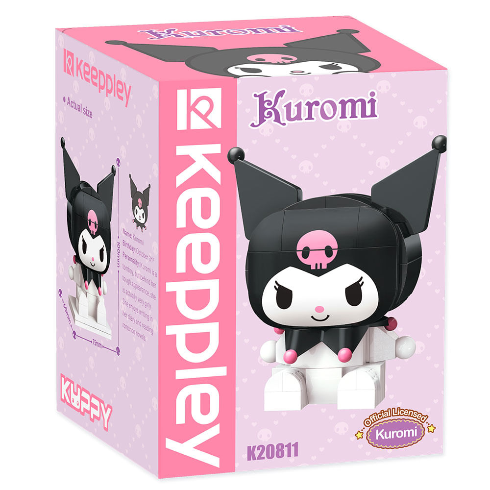 Hello Kitty Figura para Armar 10cm Kuromi