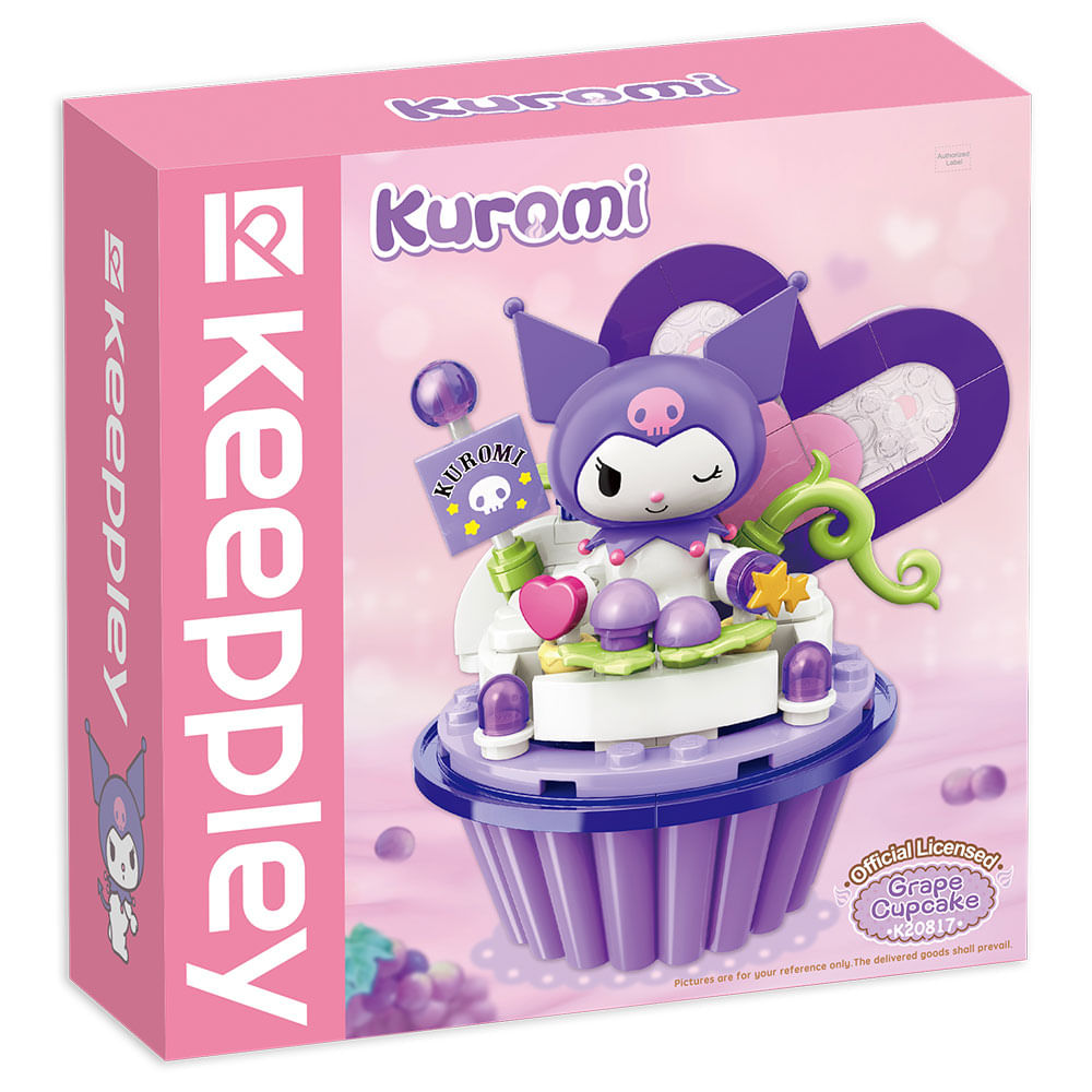 Hello Kitty Figura para Armar 18cm Cupcake Kuromi