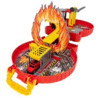 Pista Teamsterz Packaway Juego de Ruedas Un Auto Rojo