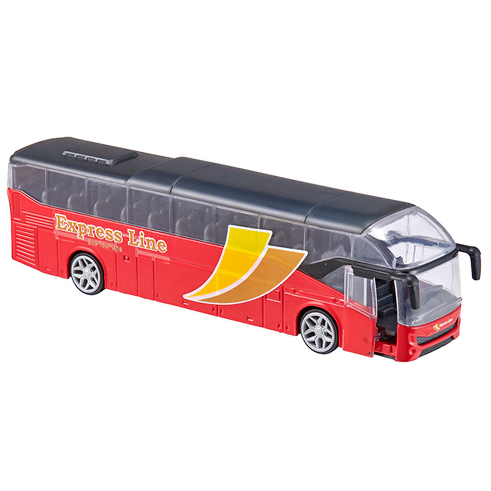 Autobús Die Cast Teamsterz Ciudad SK Rojo