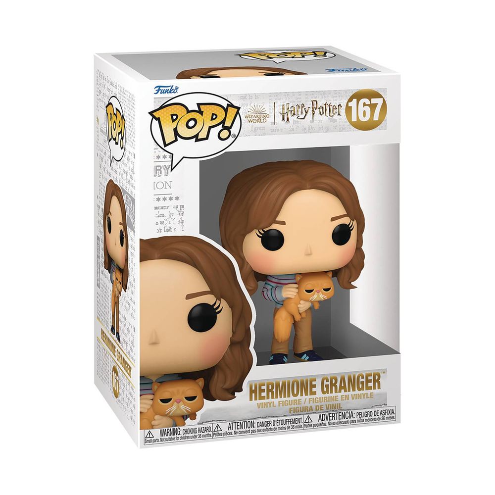 Funko Pop Figura 10 cm Pop&Buddy: Harry Potter Hermione C/Crookshanks