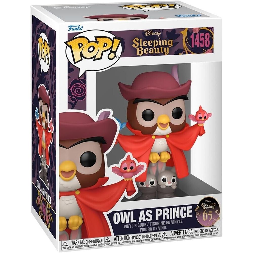 Funko Pop Figura 10 cm Disney: Bella Durmiente 65Th Búho Principe