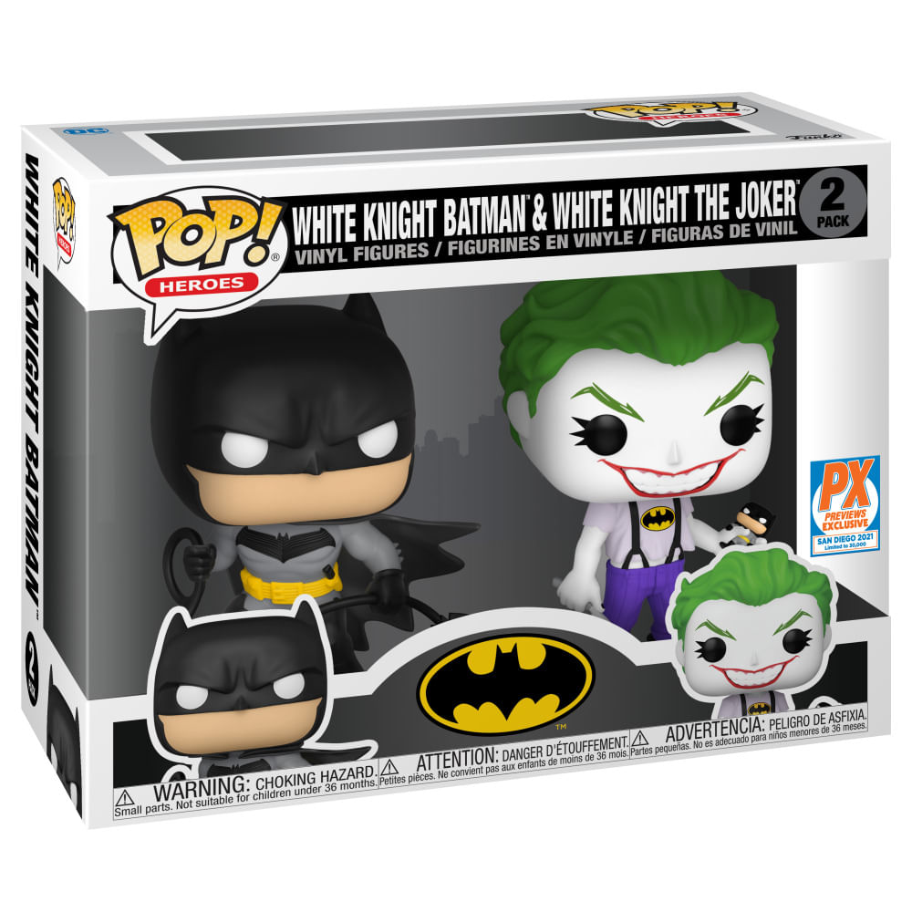 Funko Pop Figura 10cm Heroes Dc White Knight Batman White Knight The Joker 2