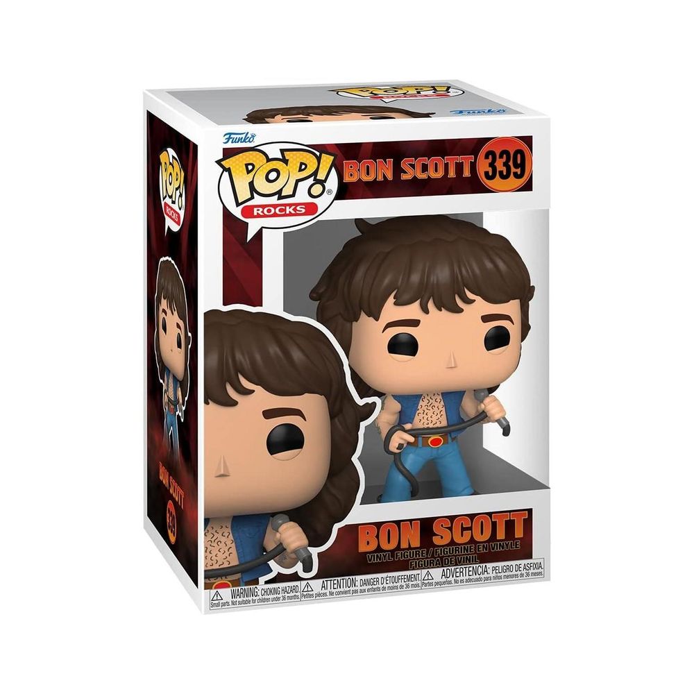 Funko Pop Figura 10cm Rocks Acdc Bon Scott