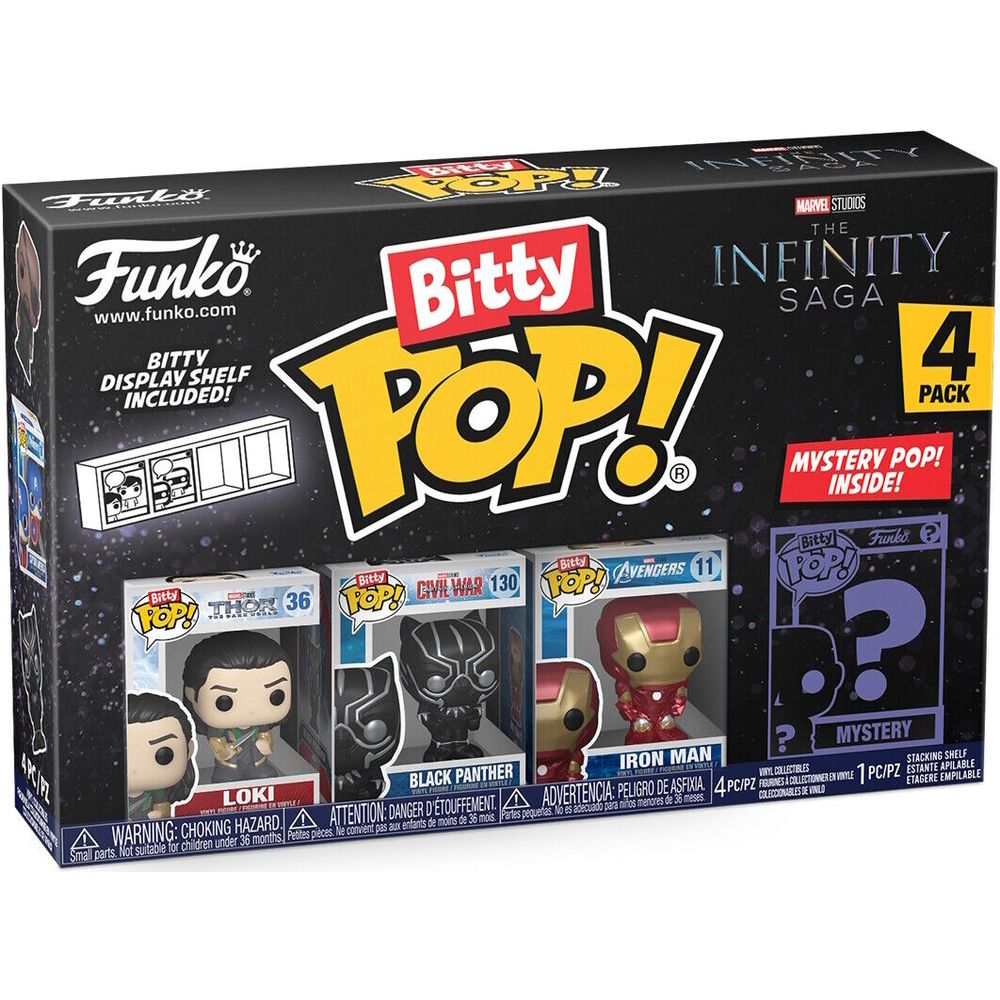 Funko Pop Playset Bitty Pack X4 Marvel The Infinity Saga Thor