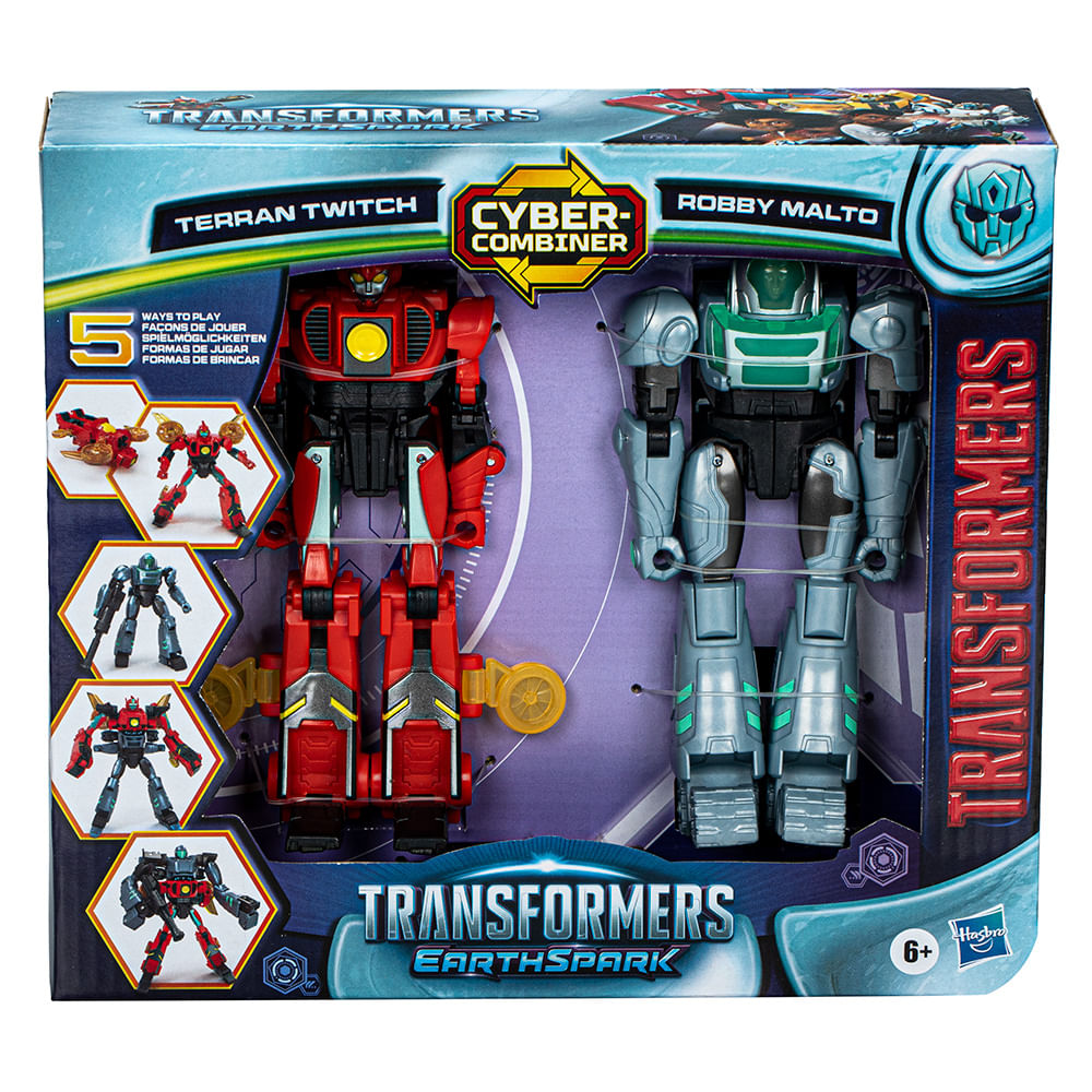 Hasbro Transformers Playset 20cm Earths Park Cyber Combiner Terran Twitch/Robby Malto