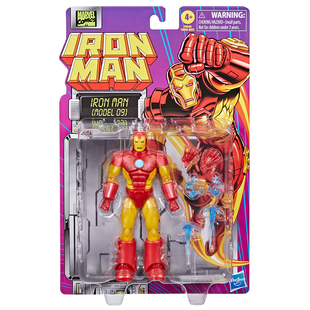 Hasbro Marvel Figura 18cm Articulado Legends Retro Iron Man Modelo 09