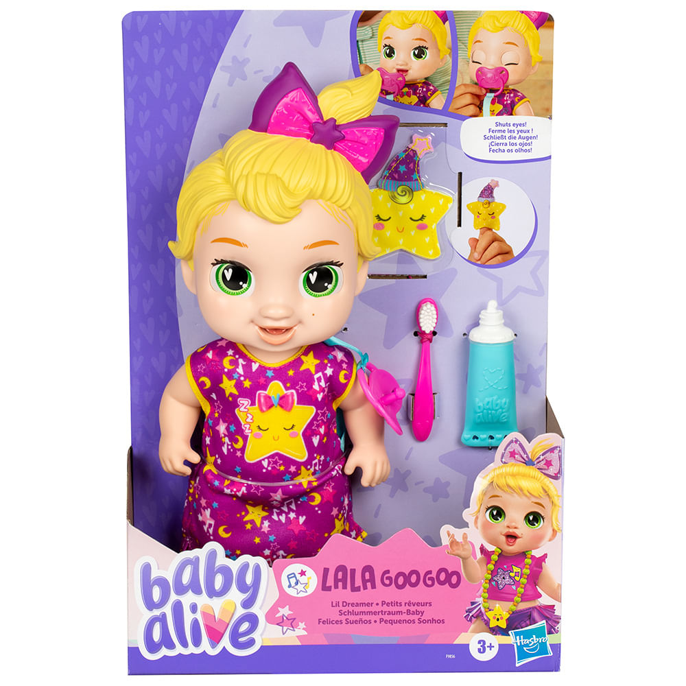 Hasbro Baby Alive Muñeca 29cm Lala Googoo Baby Felices Sueños