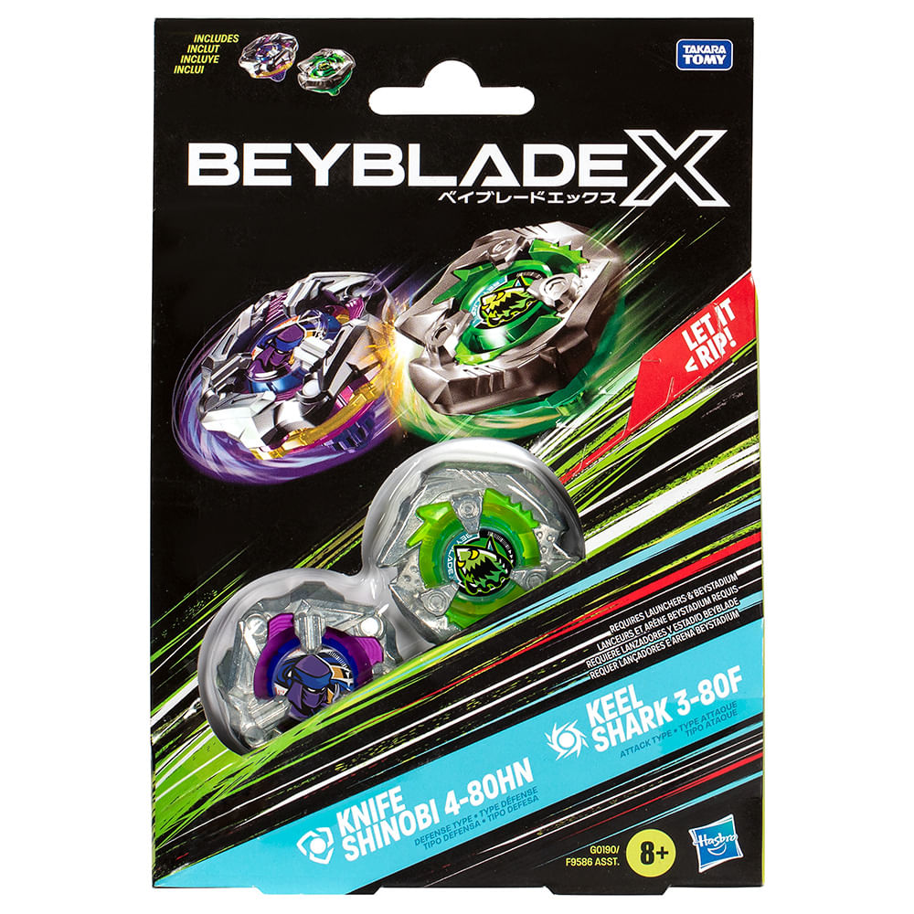 Hasbro Bey Blade Dual Pack Violeta Y Verde