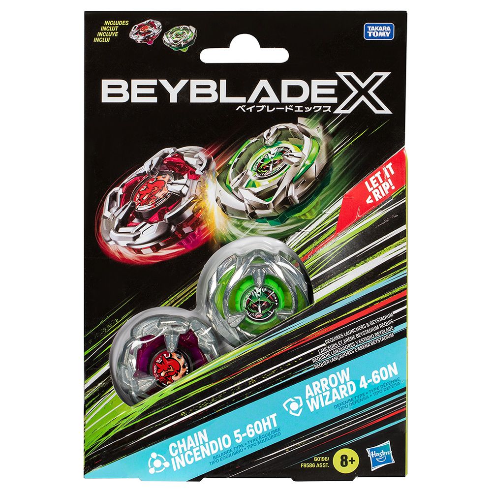 Hasbro Bey Blade Dual Pack Rojo Y Verde