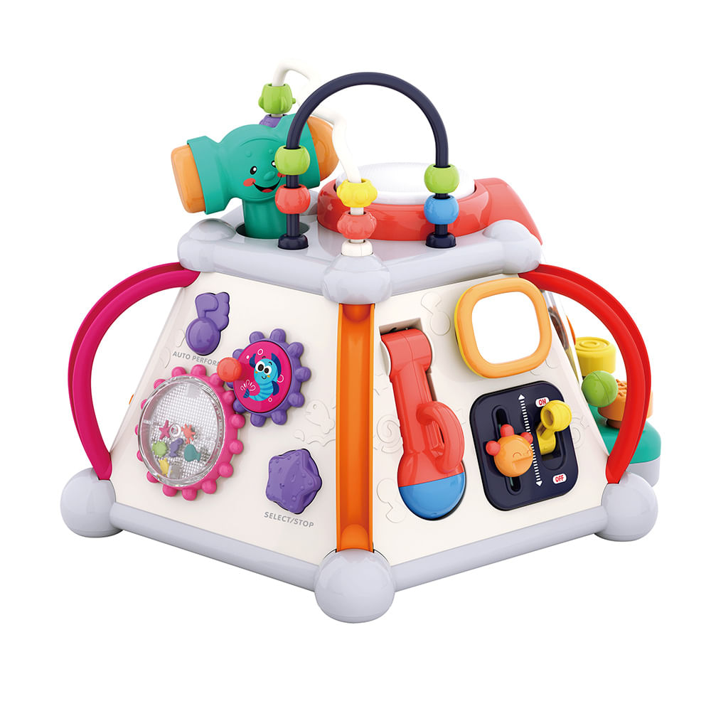 Hola Baby Playset Pirámide De Actividades Con Luces Musica Juegos