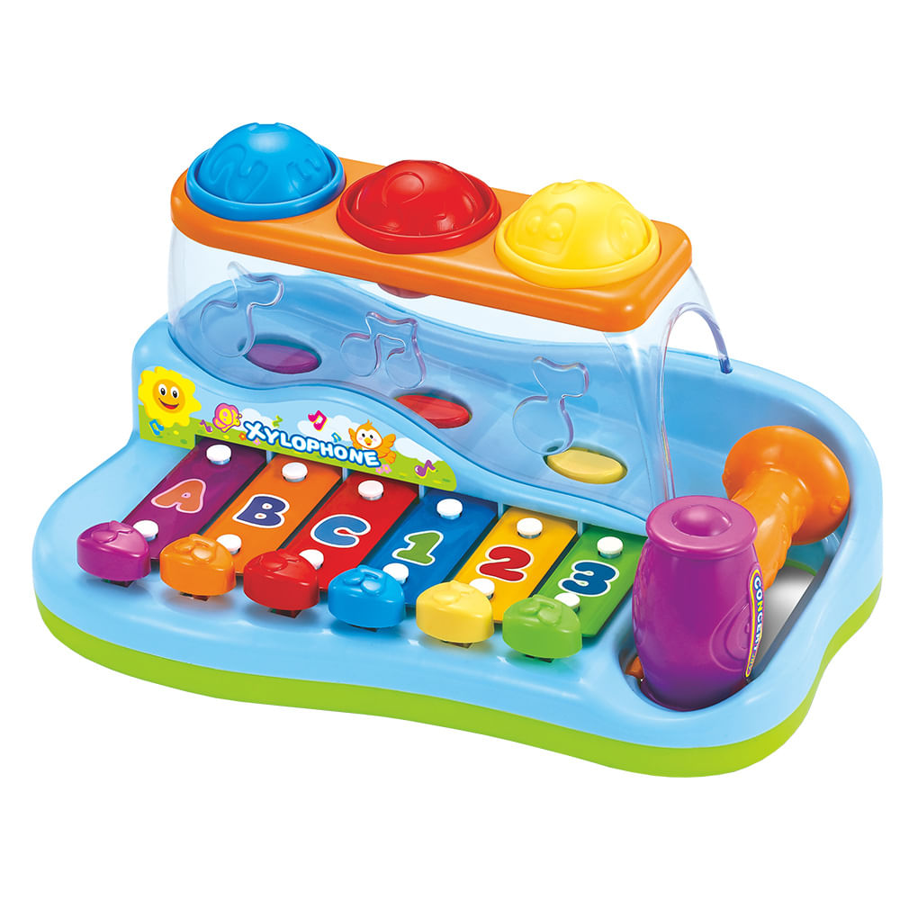 Hola Baby Playset Estacion Musical Salta Y Toca