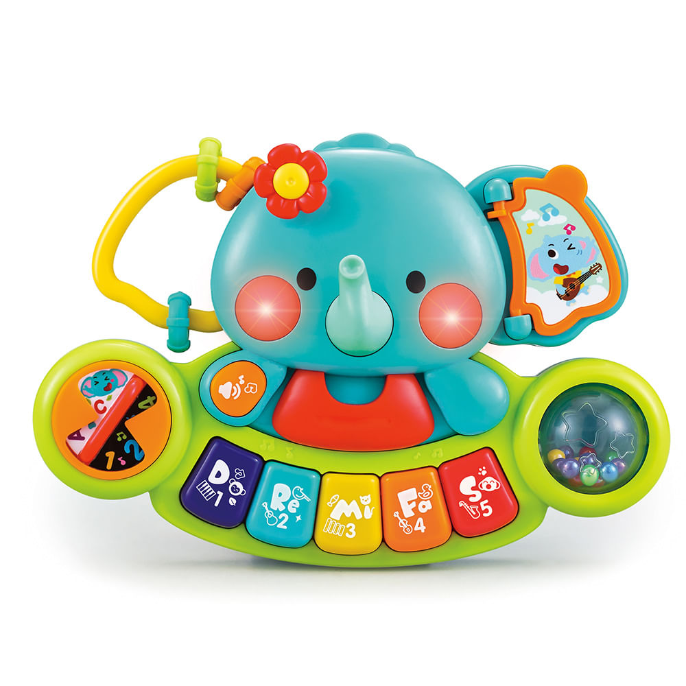 Hola Baby Playset Elefante Musical 2 en 1 con Luces Y Musica