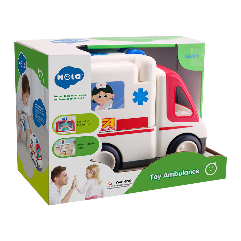 Hola Baby Playset Ambulancia Con Luces y Musica