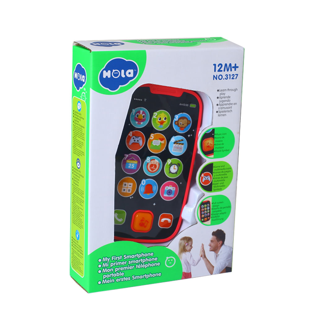 Hola Baby Playset Mi Primer Smartphone Con Luces Y Musica