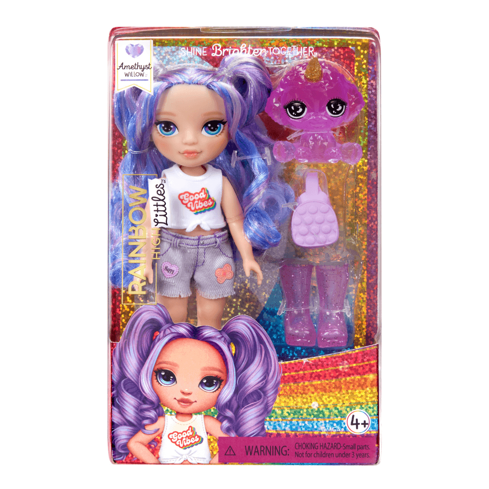 Rainbow High Muñeca 15cm Little Sister Amethyst