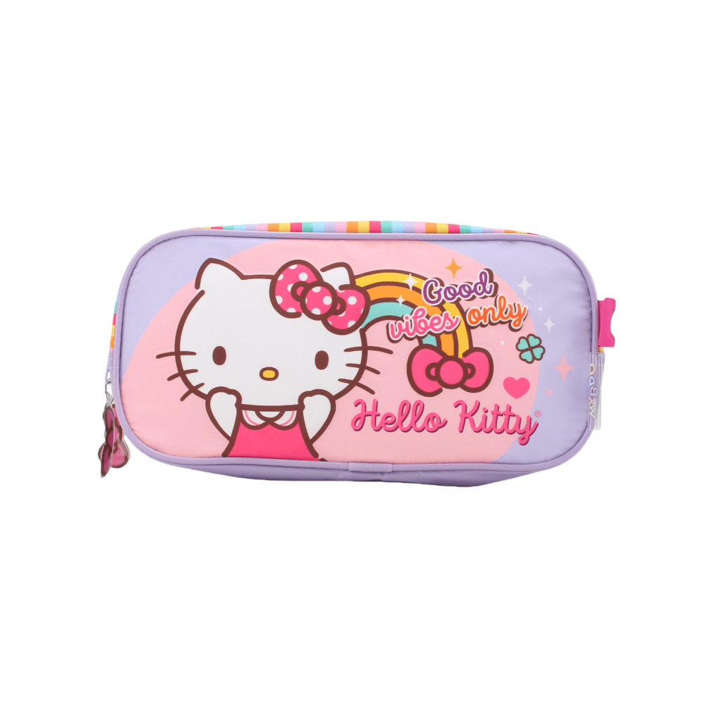 Hello Kitty Cartuchera Doble Arcoiris