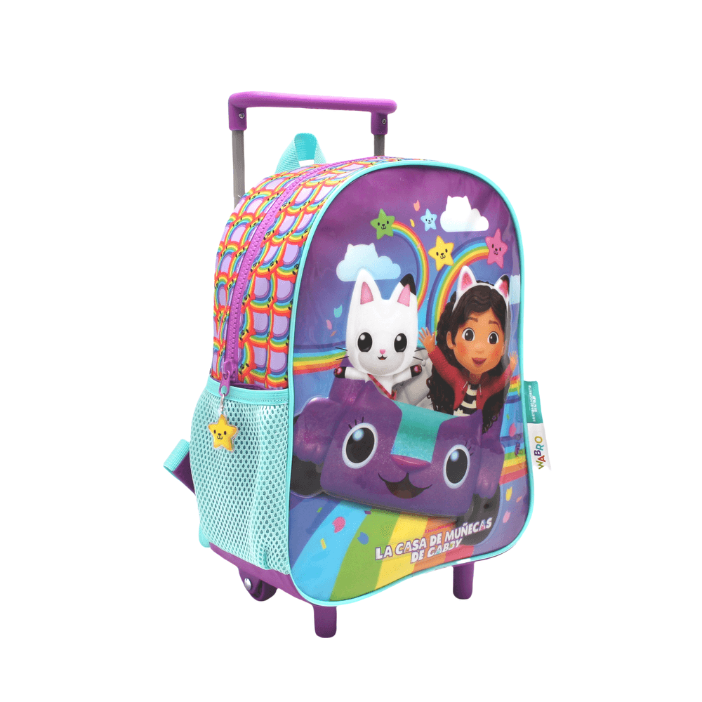 Gabby Dollhouse Mochila 12 Carro Arco Iris