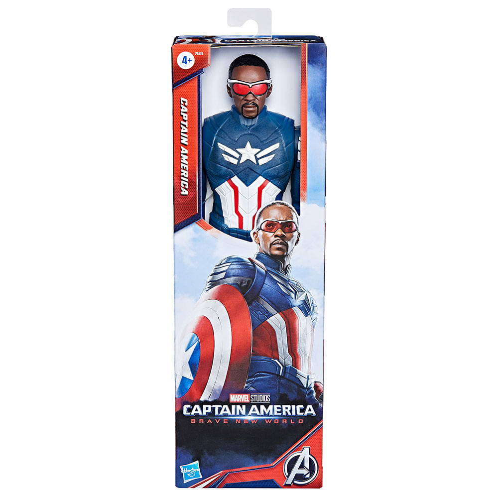 Hasbro Marvel Figura 30cm Articulado Titan Hero Series Capitan America