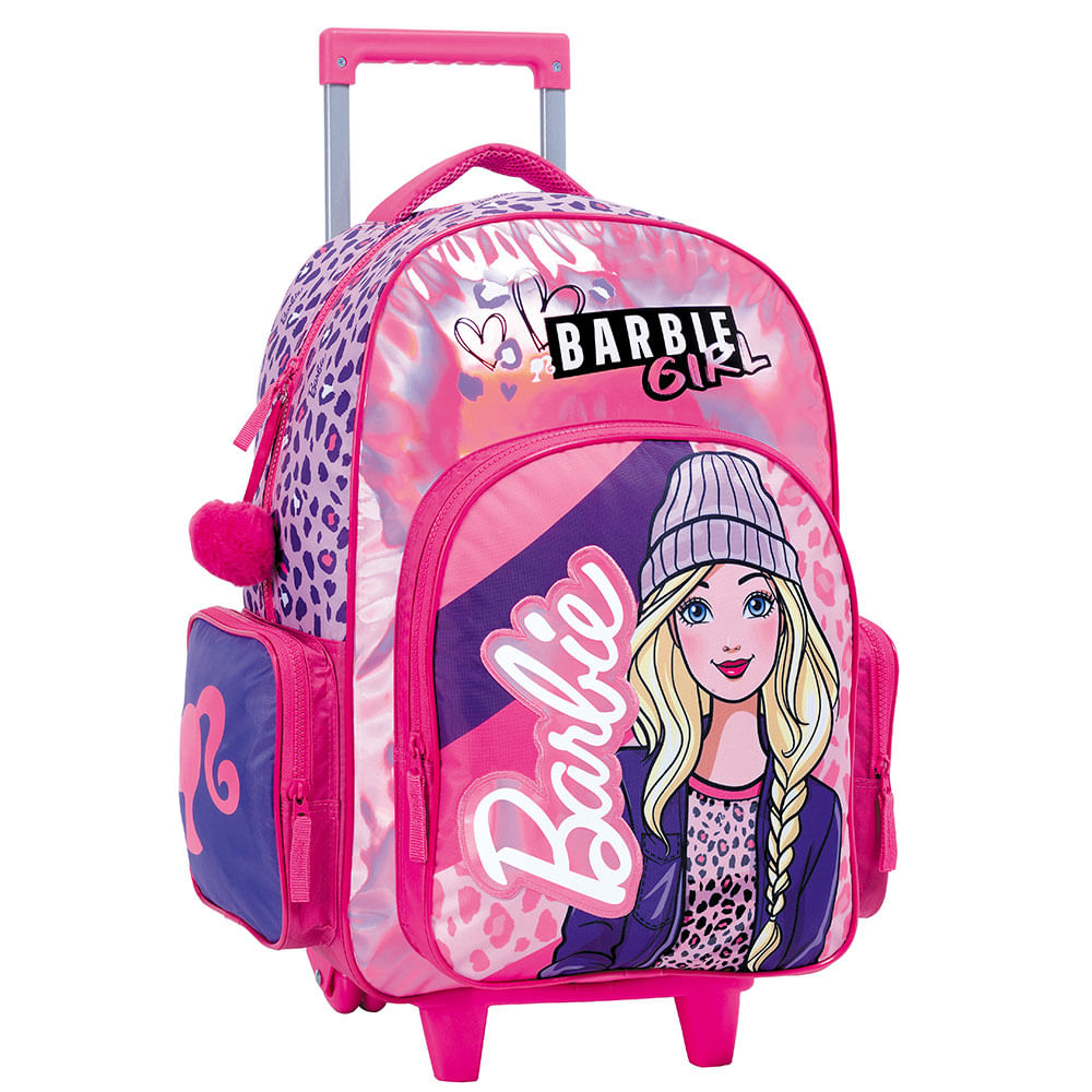 Barbie Mochila 17 Carro Animal Print wabro