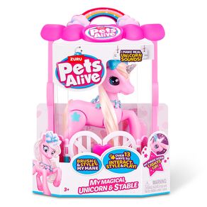 Pets Alive Establo Con Unicornio Interactivo 25cm