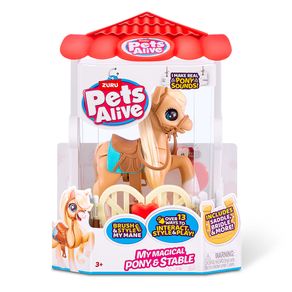 Pets Alive Establo Con Caballo Interactivo 25cm
