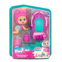 Muñeca Cry Babies PLaytime 09cm Gatea Y Gimnasio Interactivo Millie