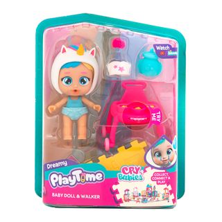 Muñeca Cry Babies Playtime 09cm Andador Interactivo Dreamy