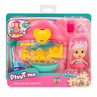 Cry Babies Playtime Playset El baño de Bella