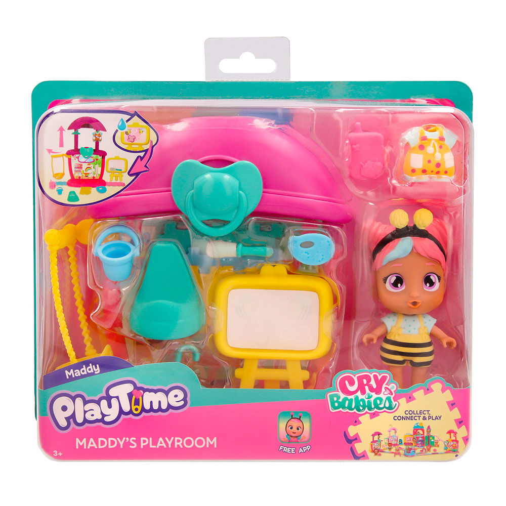 Cry Babies Playtime Playset La Sala de Juego de Maddy