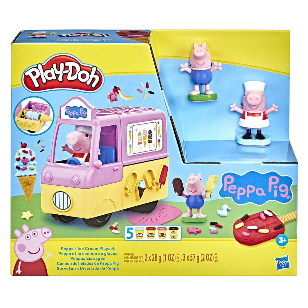 Hasbro PlayDoh Juego Camion de Helados Peppa Pig