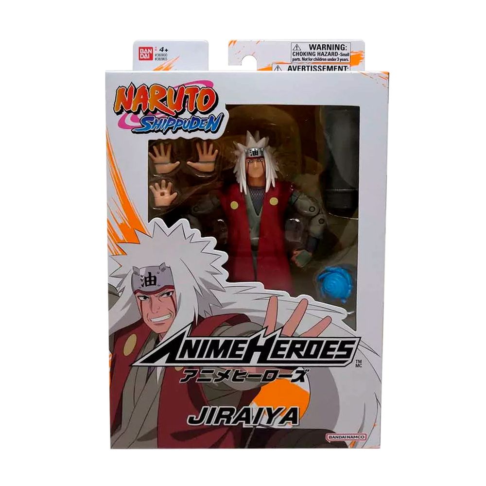 Bandai Naruto Figura 17cm Articulado Anime Heroes Jiraiya