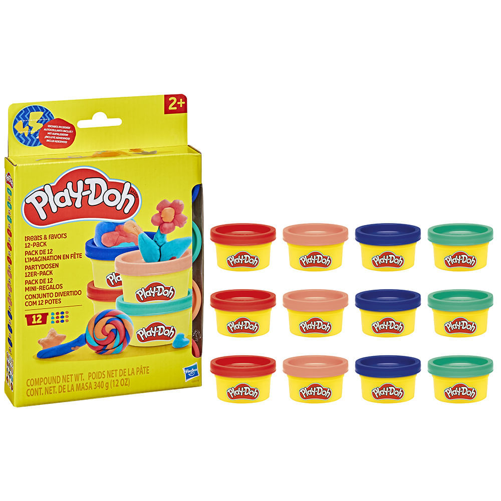 Hasbro PlayDoh Masa 340gr Pack X12 wabro - Main Image