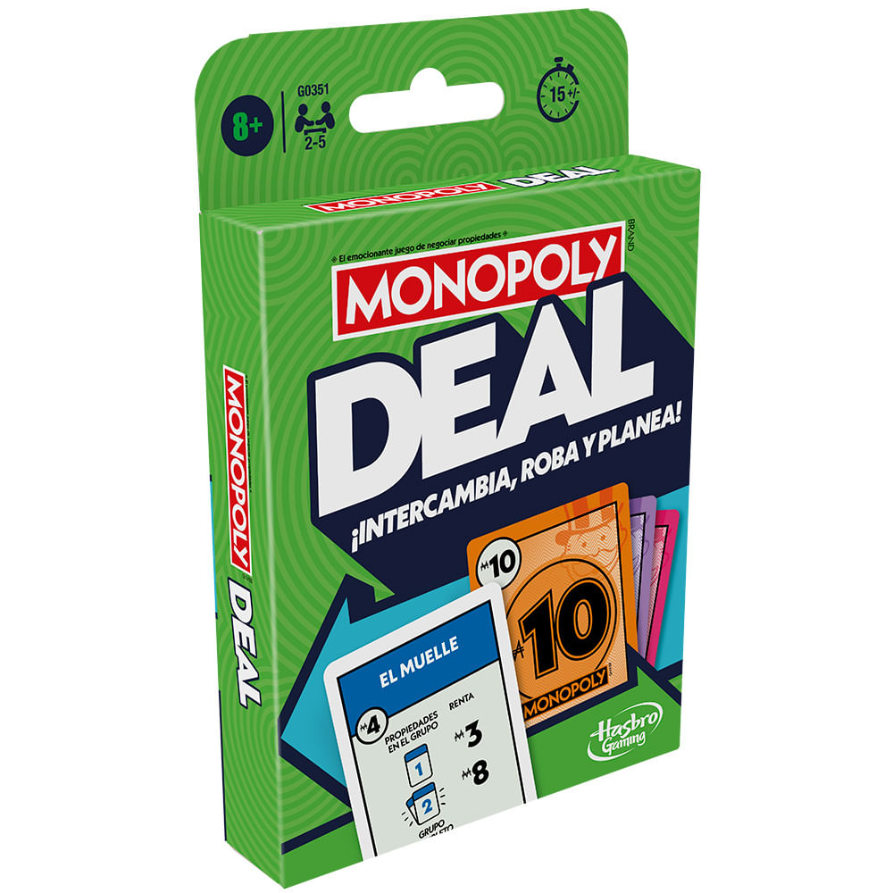 Hasbro Family Monopoly Juego De Cartas Deal