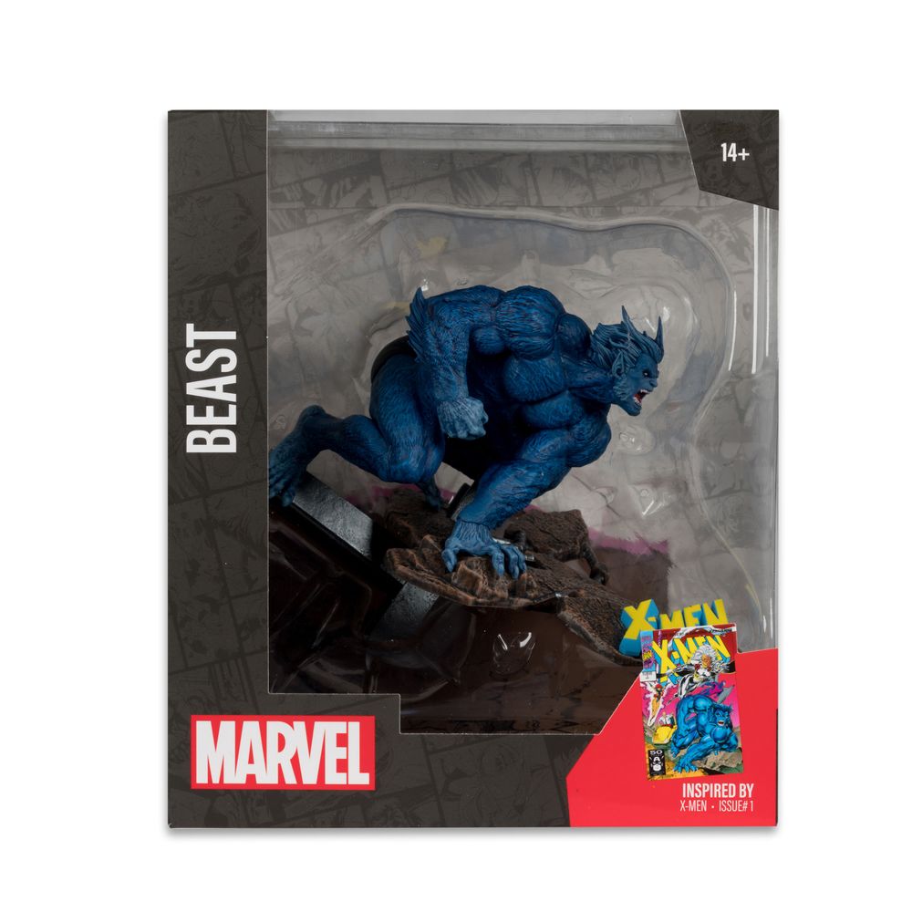 Figura Mc Farlane Marvel Beast X Men 1 10TH Coleccionable Con Escenario