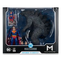 Mc Farlane Dc Liga De La Justicia Playset 30cm Superman Vs Godzilla Articulado