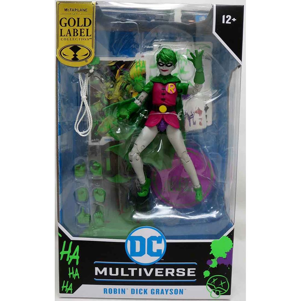 Mc Farlane Dc Multiversus Figura 18cm Articulada Robin Gold Label